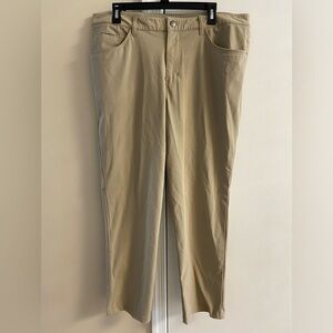 Lululemon men’s ABC classic fit khaki/chino pants 5 pocket. Sz 36x32